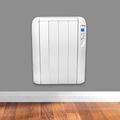 FUTURA 1000W White Eco Panel Heater 24 Hour 7 Day Timer Wall Mounted Lot 20 Low Energy Electric Heater for home Slimline Electric Radiator Efficient Convector Heater Digital thermostat