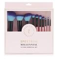 Spectrum Collections Essential Make Up Brushes, Spectrum Makeup Brushes Set Including Face Brushes and Eye Brushes with Soft Synthetic Bristles, Signature Pink 10 Piece Makeup Brush Set