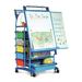 Copernicus Royal Double Sided 10 Compartment Teaching Cart w/ Bins Metal in Blue/Green/Red | 34 H x 30 W x 30 D in | Wayfair IS3