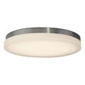 WAC Lighting Slice 15 LED 3000K Round Aluminum Flush Mount in Brushed Nickel