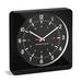 Marathon Watch Company Auto-Night Light Jumbo 10" Wall Clock Plastic in White/Black | 11.75 H x 11.75 W x 2 D in | Wayfair CL030057BK-WH1