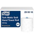 Tork Matic Soft Hand Towel Roll Premium 290016 - H1 Premium Paper Towels for Roll Towel Dispenser, Extra Soft, High Absorbancy, Tear Resistant, 2-ply, White - 6 Rolls x 100 m