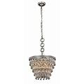 Indoor Home Decor 16 L X 16 W X 12 H Nordic 4 Light Antique Silver Pendant Clear Royal Cut Crystal
