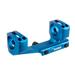 Warne Mfg. Company X-Skel Mounts - 30mm Ultra High (1.435") 0 Moa Mount, Blue