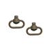 Grovtec Us Push Button Swivels - Push Button Swivels-Flat Dark Earth