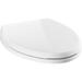 Delta Wycliffe Elongated Toilet Seat Plastic Toilet Seats | 2 H x 18.5 W x 14 D in | Wayfair 811901-WH