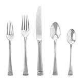 Lenox Federal Platinum Frosted 20 Piece 18/10 Stainless Steel Flatware Set, Service for 4 Stainless Steel in Gray | Wayfair 828373