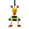 Hess Holzspielzeug 14703 - Schwingfigur aus Holz mit Metallfeder, Serie Biene, für Kinder ab 3 Jahren, handgefertigt, Geschenk zum Geburtstag, Weihnachten oder Ostern
