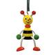 Hess Holzspielzeug 14703 - Schwingfigur aus Holz mit Metallfeder, Serie Biene, für Kinder ab 3 Jahren, handgefertigt, Geschenk zum Geburtstag, Weihnachten oder Ostern