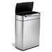 simplehuman 48 Liter Touch-Bar Dual Compartment Kitchen Recycling Trash Can, Stainless Steel in Gray | 28 H x 19.7 W x 11.4 D in | Wayfair CW2018