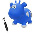 Kids Farm Hoppers Jumping Animals Cow (Space Hoppers) (Blue)