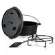 Big BBQ Dutch-Oven Guernsey 12.0 made of cast iron | fully burnt 14er cast iron cooking pot | 11.5 litre fire pot with lid lifter, lid stand or pot stand | roaster with feet