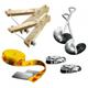 Slackline-Tools - Kid's Frameline Set - Slackline Gr 8 m metall /gelb