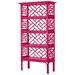 David Francis Furniture Chippendale 69" H x 35.5" W Wood Standard Bookcase Wood in Pink | 69 H x 35.5 W x 16 D in | Wayfair L6000-139