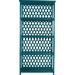 David Francis Furniture Casablanca 75.5" H x 35.5" W Standard Bookcase Wood in Blue | 75.5 H x 36 W x 16 D in | Wayfair L6060-141