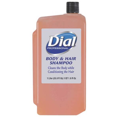 DIAL 04029 Body/Hair Shmpoo, 1000mL, Bttl, Orng, PK8