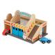 Melissa & Doug Service Station Parking Garage | Wooden Vehicle | Pretend Play | 3+ | Gift for Boy or Girl , 21.59 x 21.59 x 30.48 centimeters