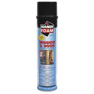 HANDI-FOAM P30272 Spray Foam Sealant, 24 oz, Aerosol Can, Creme, Polyurethane
