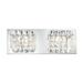 Crown 2-Light Vanity Sconce in Chrome with Clear Crystal