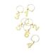 Viski Belmont 6 Piece Wine Charm Set Metal in Gray | Wayfair 3766