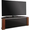 MDA Designs Sirius 1200 Walnut & Piano Black Beam Thru Remote Friendly TV Cabinet