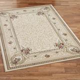 Imogene Garden Rectangle Rug, 5'3" x 7'7", Ivory