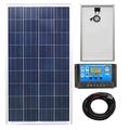 Lowenergie 100w Poly-Crystalline Solar Panel Battery Charging Kit with Charger K1. For Caravans, Motorhomes, Boats & Any Flat Surface