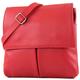 Italian bag shoulder bag messenger satchel women's bag real leather T63, Colour:red