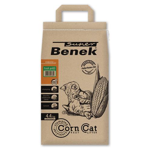 7 l Super Benek Corn Cat Frisches Gras Katzenstreu