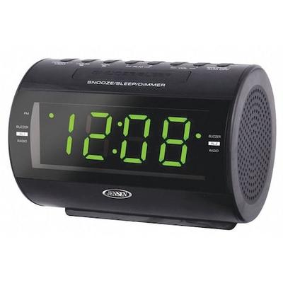ZORO SELECT JCR-210 Clock,Blk,LED,3-13/32 in. Hx5-3/8 in. W