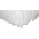 Harper Orchard Monette Princess Crib Dust Ruffle in Gray/White | 28 W x 52 D in | Wayfair VVRO3034 29129749