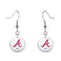 Atlanta Braves Swarovski Pick Off Earrings