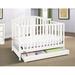 Graco Solano 4-in-1 Convertible Crib w/ Storage Wood in White/Yellow | 41.42 H x 55.91 W in | Wayfair 04521-331