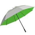 Suntek 68” Reflective UV Protection Windcheater Umbrella with Vented Double Canopy (Silver/Green)