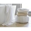 Coyuchi Cloud Loom 100% Cotton Bath Towel Terry Cloth/Turkish Cotton in Gray/Black | 27 W in | Wayfair 1019332