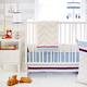 My Baby Sam First Mate 3pc Bedding Set, Navy and White, Standard Crib/Toddler