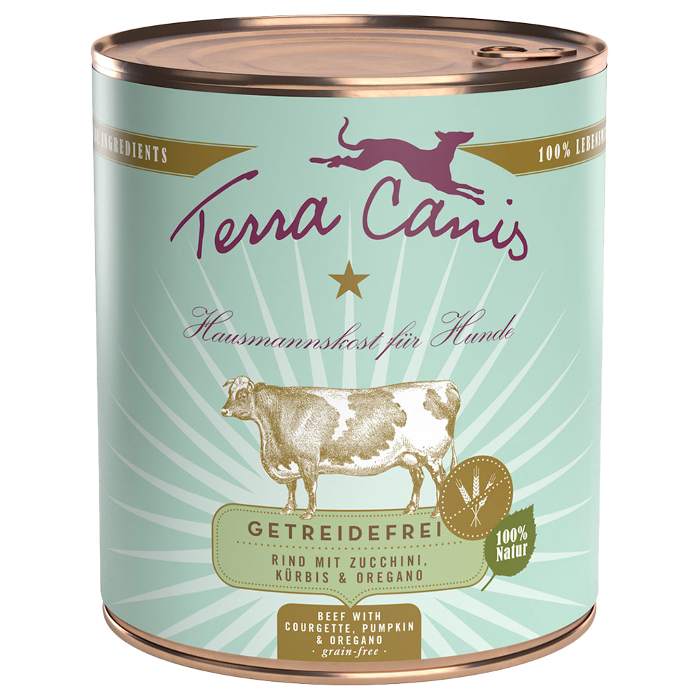 Terra Canis Senza cereali 12 x 800 g Alimento umido per cane - Mix 3: Tacchino & Manzo