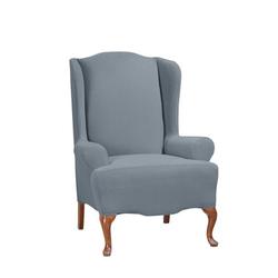 Sure Fit Stretch Morgan T-Cushion Wingback Slipcover Polyester | 45 W in | Wayfair 047293453625