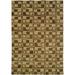 Brown/Yellow 96 x 0.5 in Indoor Area Rug - Wildon Home® Geometric Hand Knotted Wool Gold/Brown Area Rug Wool | 96 W x 0.5 D in | Wayfair