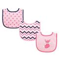 Luvable Friends Unisex Baby Cotton Drooler Bibs with Fiber Filling, Foxy, One Size