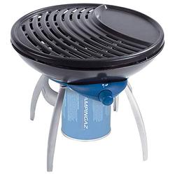 Campingaz Party Grill, small camping BBQ-Grill and gas stove, with flexible cooking options, gas cooker with non-stick coated grill plate and pot rack, 2000 watts power, runs off CV 470 gas cartridge