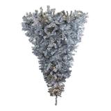 Vickerman 306873 - 6' x 61" Silver Upside Down Tree with 600 Warm White LED Lights Christmas Tree (A117636LED)