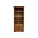 Foundry Select Raheim 28" W Solid Wood Standard Bookcase Wood in Brown | 72 H x 28 W x 18 D in | Wayfair LOON4811 30043204