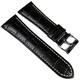 Festina F16235 6 Watch Strap Leather Band 28 mm Black/White F16235/F16234 °F16294