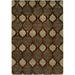 Brown/White 48 x 0.5 in Indoor Area Rug - Wildon Home® Damask Hand Knotted Wool Brown/Ivory Area Rug Wool | 48 W x 0.5 D in | Wayfair