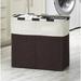 Whitmor, Inc Easy Care Double Laundry Sorter Fabric in Black/Brown/Gray | 21.5 H x 24.75 W x 12.5 D in | Wayfair 6205-2466-ESPR