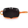 Le Creuset Signature Enamelled Cast Iron Grillit Frying Pan With Helper Handle and Two Pouring Lips, For All Hob Types and Ovens, 26 cm, Volcanic, 20183260900422