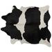 Black/White 66 x 0.25 in Area Rug - Pergamino Animal Print Handmade Cowhide Area Rug Cowhide | 66 W x 0.25 D in | Wayfair PCHBBLKWHI-L