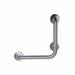 CSI Bathware L-Shaped Vertical Angle Bathroom Safety 18" Grab Bar Metal in Gray, Size 18.0 H x 18.0 W x 1.25 D in | Wayfair BAR-VL18-TW-125-SA