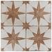 Merola Tile Kings 18" x 18" Ceramic Patterned Wall & Floor Tile Ceramic in Red/Brown | 18 H x 18 W x 0.42 D in | Wayfair WFFPESTRO